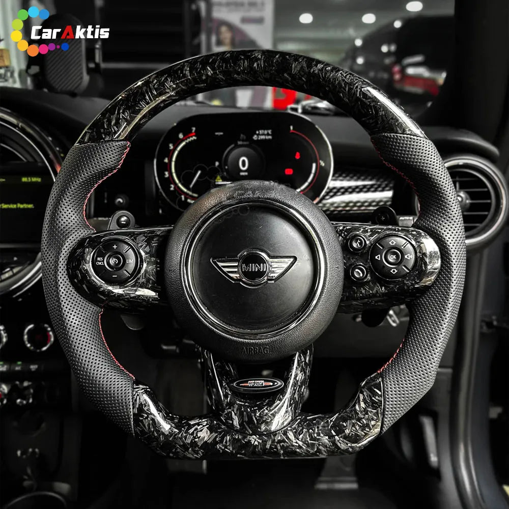 Mini Cooper F54 F55 F56 F57 F60 Custom Carbon Fiber Steering Wheel