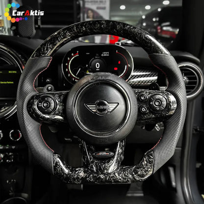 Mini Cooper F54 F55 F56 F57 F60 Custom Carbon Fiber Steering Wheel