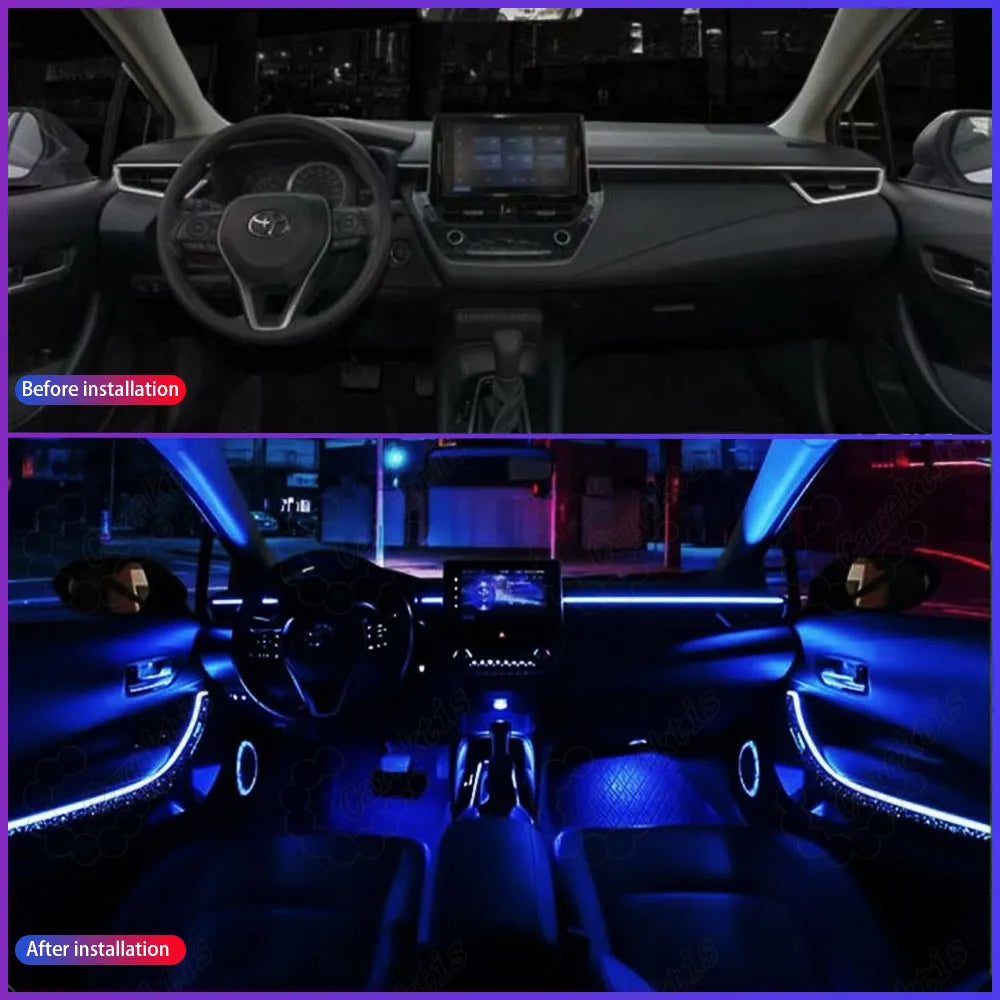 CarAkits Symphony LED Ambient Light For Toyota Corolla Cross 2019-2025 Dynamic Atmosphere Strip Accessories