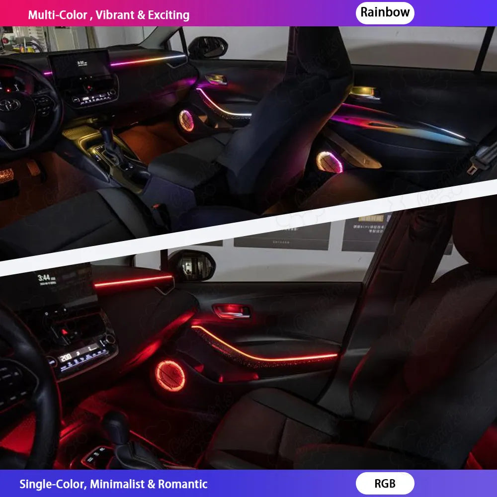 CarAkits Symphony LED Ambient Light For Toyota Corolla Cross 2019-2025 Dynamic Atmosphere Strip Accessories