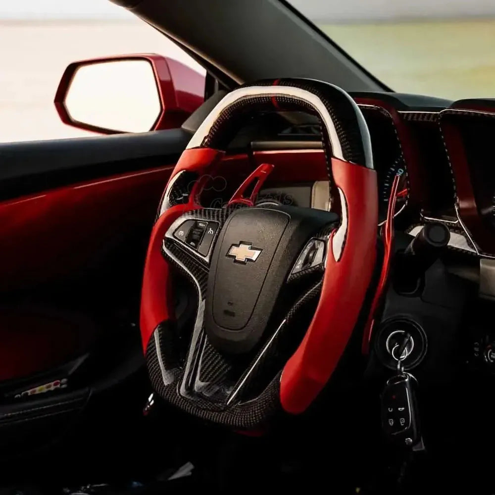 2012-2015 Trans Am Camaro Firebird Custom Carbon Fiber Steering Wheel
