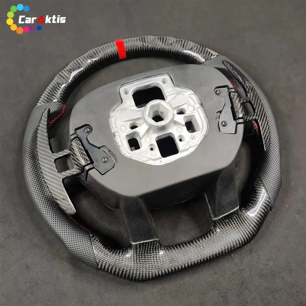 Customized Carbon Fiber Steering Wheel for Ford F-150 Raptor 2015-2026