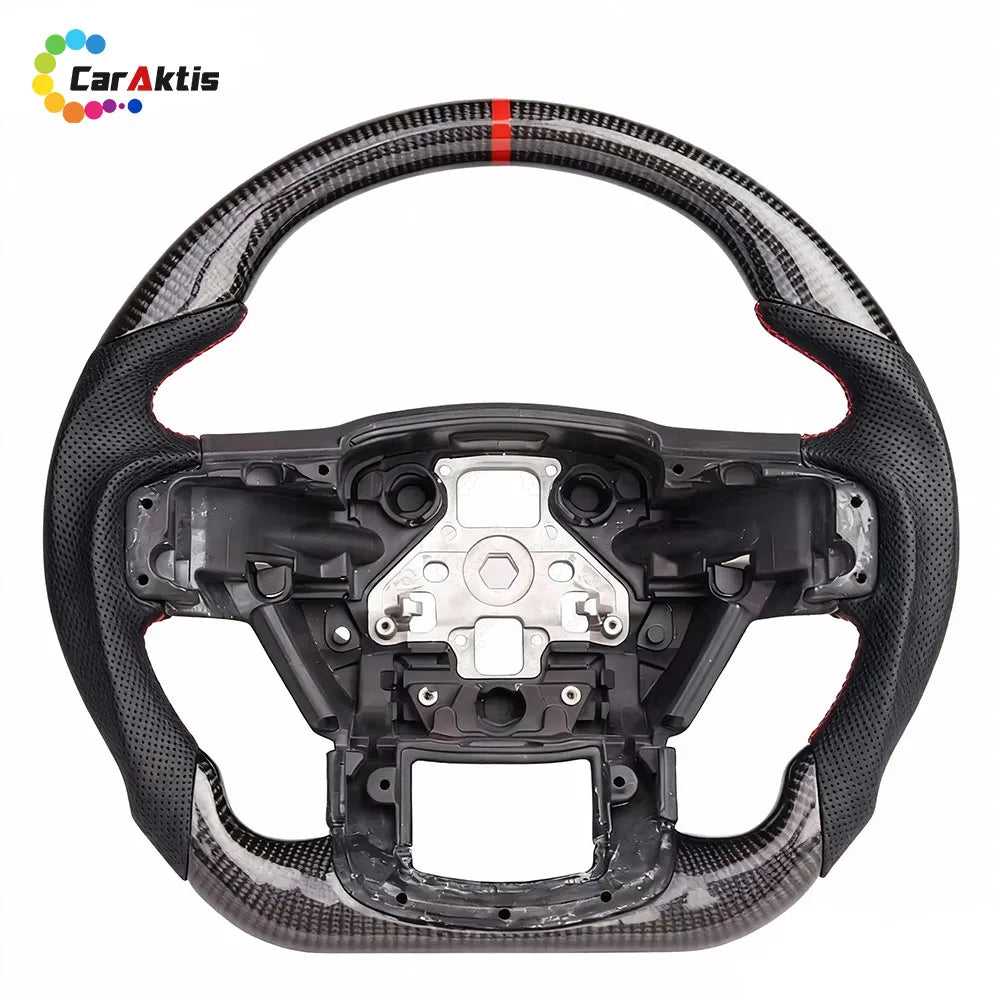 Customized Carbon Fiber Steering Wheel for Ford F-150 Raptor 2015-2026
