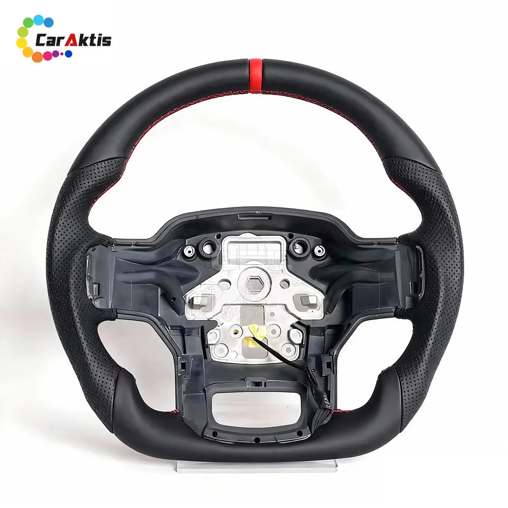 Customized OEM Heated Full Leather Steering Wheel for Ford F-150 2021–2023