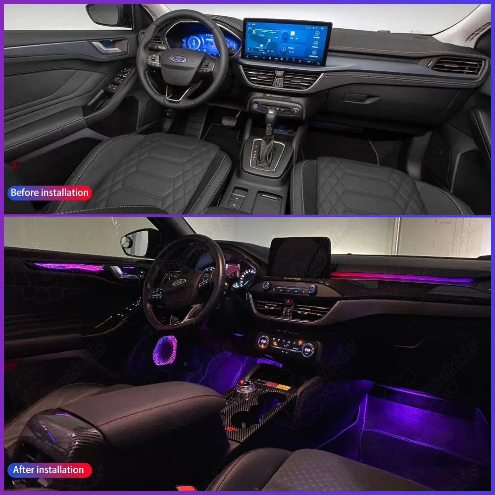 Ford Focus Ambient Lighting Kit 2018–2025 | Symphony LED Interior Atmosphere Light Strips