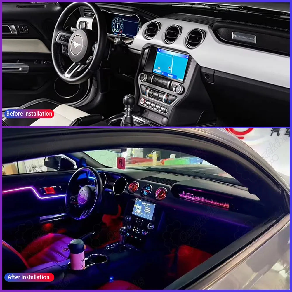 Multi-Color Symphony LED Interior Lights for Ford Mustang 2015-2023 Atmosphere Lighting