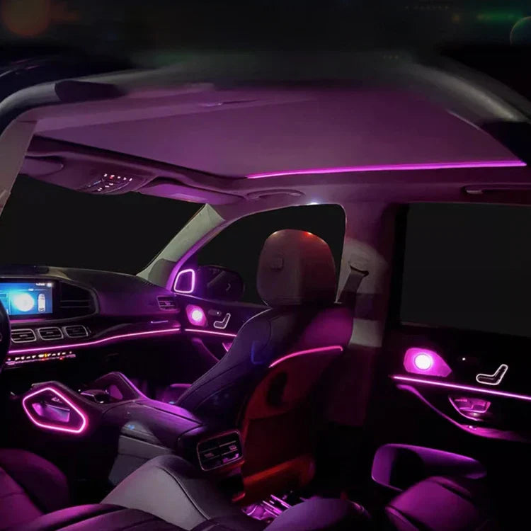 LED Ambient Light Full Set for Mercedes W167 X167 GLE/GLS 2020-2025 | Rotary Tweeters &amp; Luminous Vents