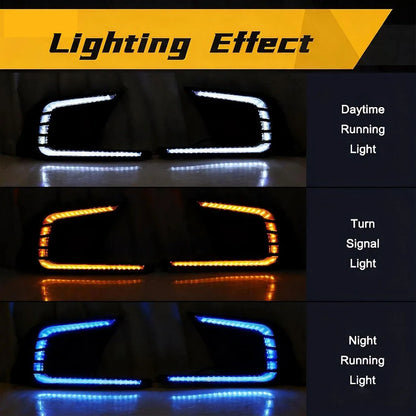 Honda Civic (2021-2024) LED Front DRL &amp; Rear Bumper Reflector Light Set