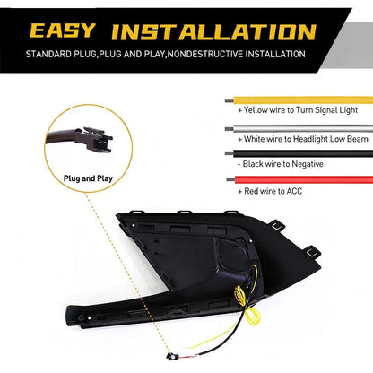 Honda Civic (2021-2024) LED Front DRL &amp; Rear Bumper Reflector Light Set