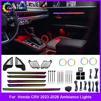 For Honda CRV 2023-2026 Active Dynamic Atmosphere Light Interior Trim Set Atmosphere Ambient Light Car Ambient Light Kit