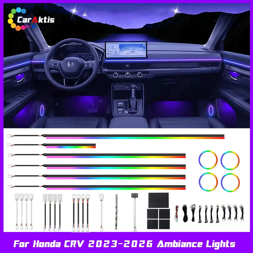 Interior LED Ambient Lighting Kit for Honda CR-V 2023-2026