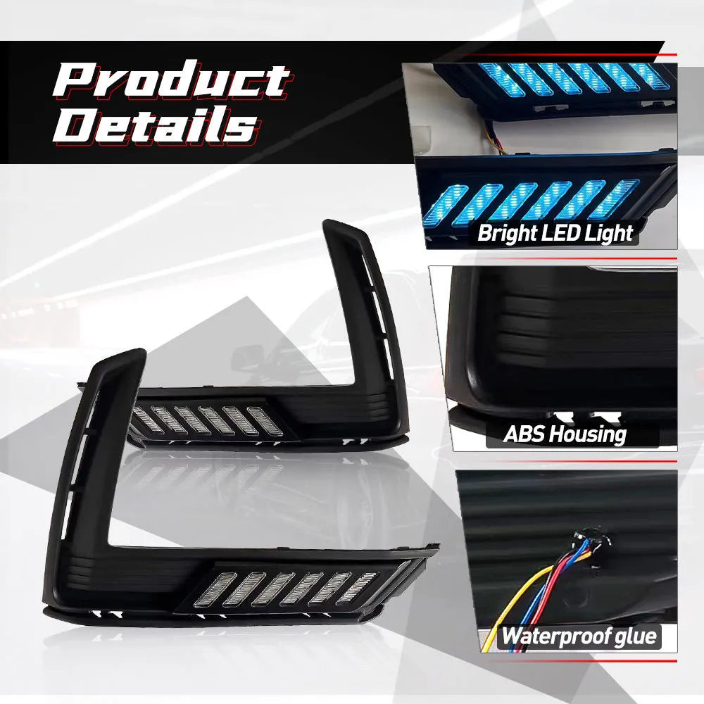 Dynamic LED DRL Kit for Honda CR-V 2023-2026, Sequential Switchback Turn Signal Driving Lights, Waterproof