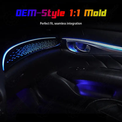 CarAktis 1:1 Mold Rainbow Symphony LED Ambient Light for Infiniti Q70 2011-2021 – Dynamic Interior Lighting Kit