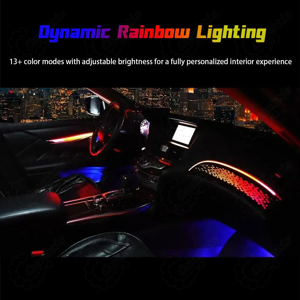 CarAktis 1:1 Mold Rainbow Symphony LED Ambient Light for Infiniti Q70 2011-2021 – Dynamic Interior Lighting Kit