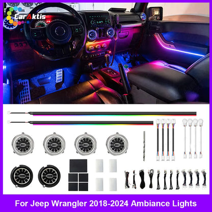 Jeep Gladiator / Wrangler JL Ambient Lighting Kit 2018–2024 | Symphony LED Interior Atmosphere Lights