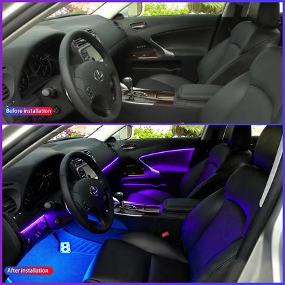 Lexus IS (2006-2013) RGB Symphony Ambient Lighting - 64-Color Interior Dynamic LED Neon Kit
