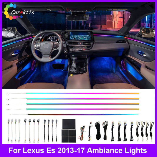 Full Set Upgrade 64 Colors Symphony Led Car Interior Ambient Light for Lexus ES 2013-2017 Atmosphere Strip Accessories