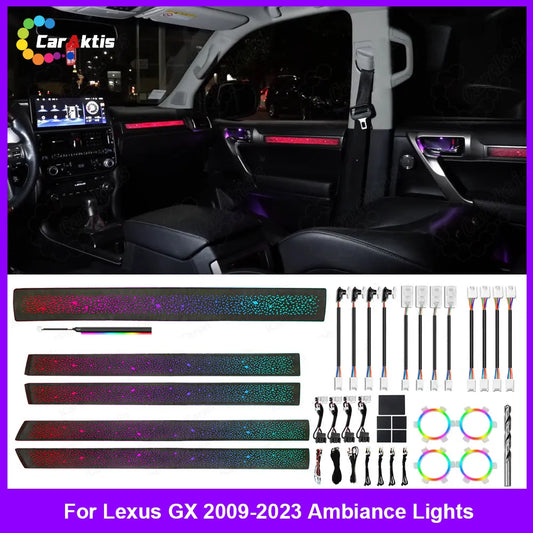 64-Color Symphony Ambient Interior Lighting Kit for Lexus GX 2009–2023| LED Atmosphere Upgrade