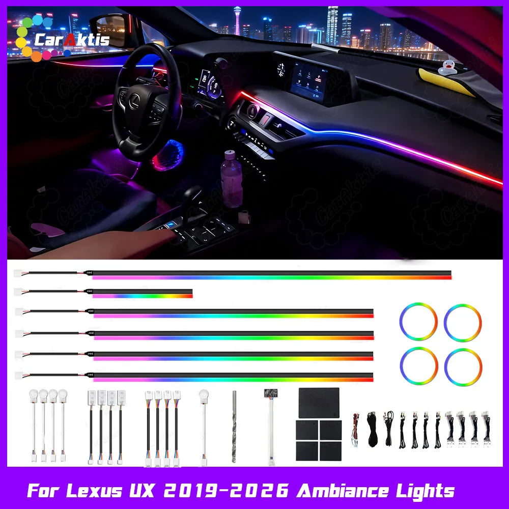 Custom Ambient Lighting Kit for Lexus UX 2019-2026 | Interior LED Atmosphere Lights