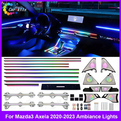 CarAktis LED Ambient Light For Mazda3 Axela 2020-2023 Dynamic Automotive Interior Decoration 64 Colors