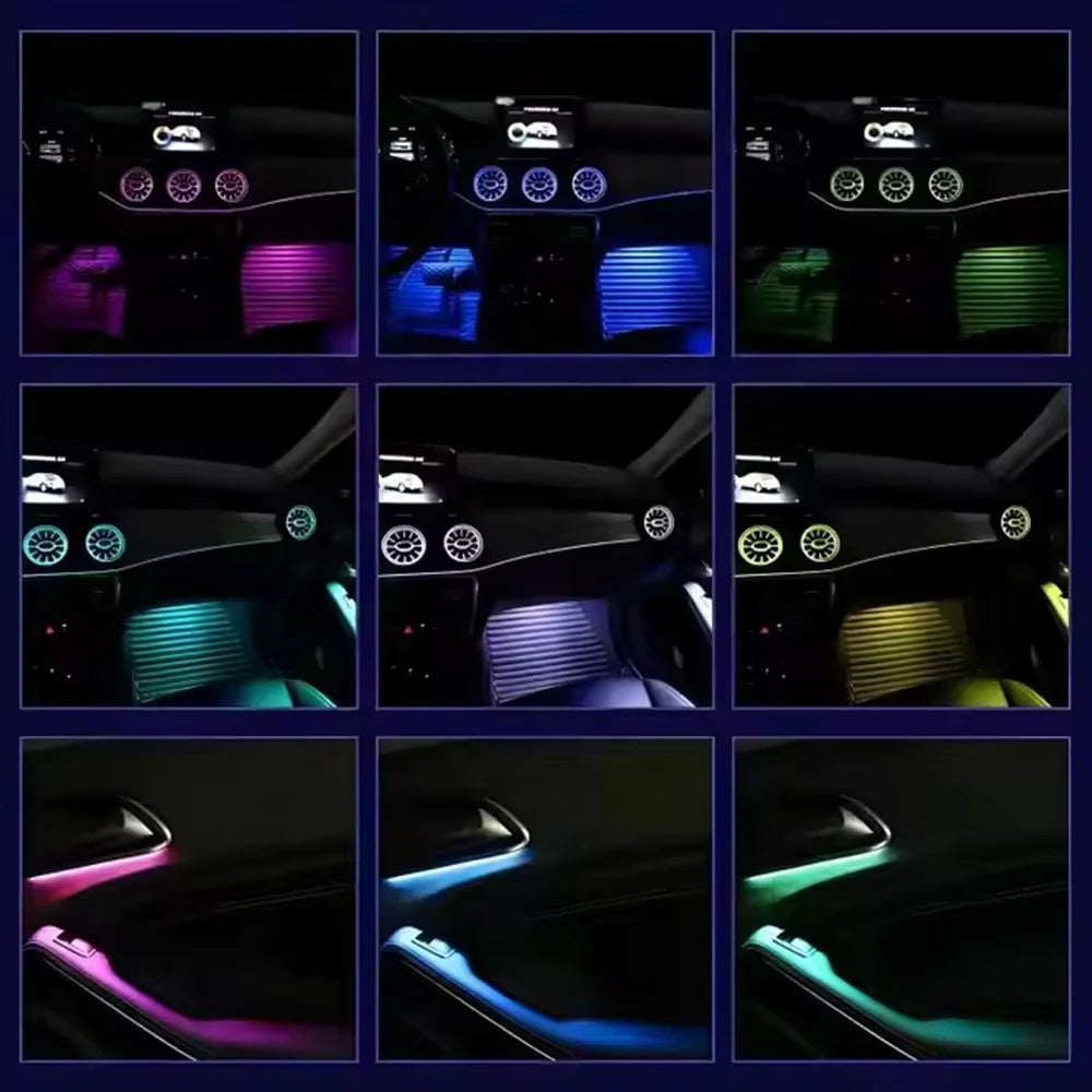 For Mercedes 2013-2019 CLA W117 W156 W176 W246 12 Colors Ambient Lights Interior Ambient Lights