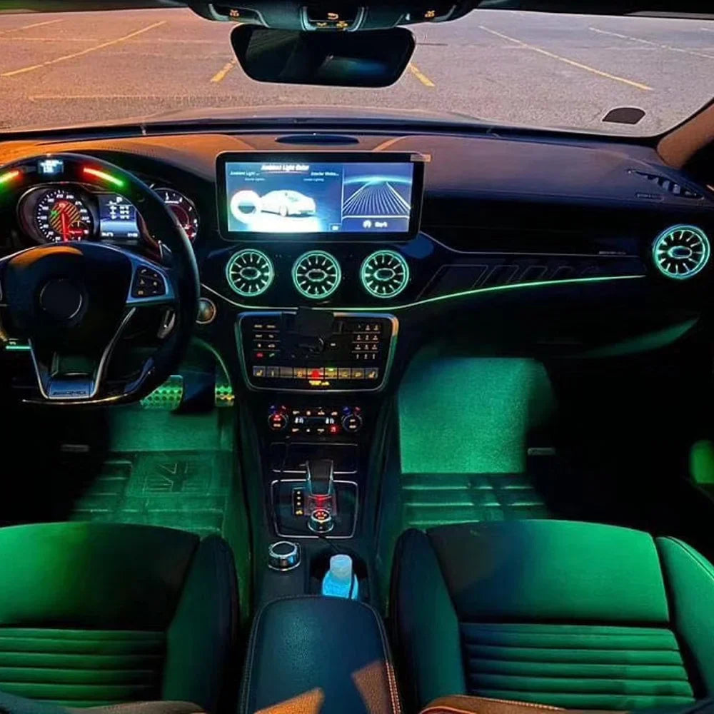 For Mercedes 2013-2019 CLA W117 W156 W176 W246 12 Colors Ambient Lights Interior Ambient Lights