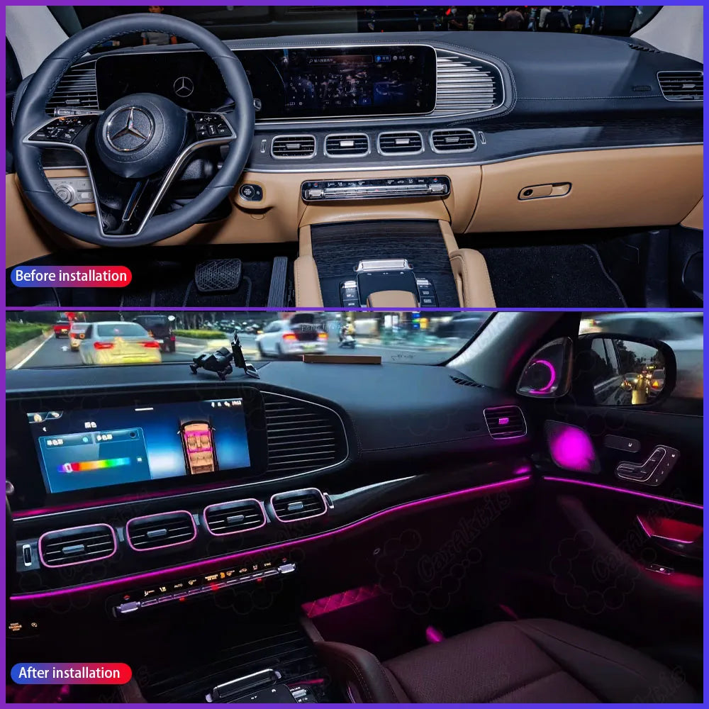 LED Ambient Light Full Set for Mercedes W167 X167 GLE/GLS 2020 LED Ambient Light Full Set for Mercedes W167 X167 GLE/GLS 2020