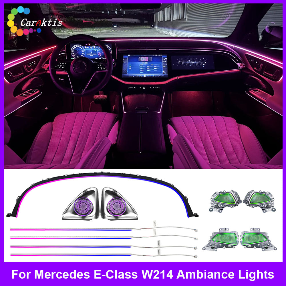 64 Colors LED Ambient Light For 2024-2025 Mercedes-Benz W214 E-Class Coupe Automotive Interior Decoration