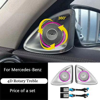 CarAktis 64 Colors Dynamic Lighting Automotive Decoration For Mercedes-Benz C/GLC W205/X253 2015-2021 LED Ambient Light