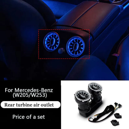 CarAktis 64 Colors Dynamic Lighting Automotive Decoration For Mercedes-Benz C/GLC W205/X253 2015-2021 LED Ambient Light