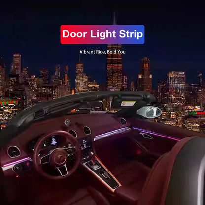 For Porsche 911 (2012-2018) / 718（2016-2023）LED Car Ambient Lighting Upgrade – Color Changing Interior Ambient Lights