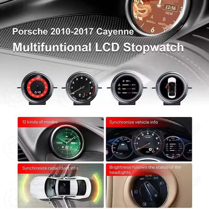 LCD display designed specifically for the 2010–2017 Porsche Cayenne, featuring a 1:1 factory-spec design.