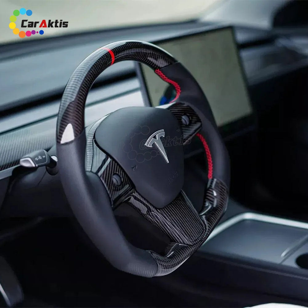 Carbon Fiber Steering Wheel for Tesla Model 3/Y