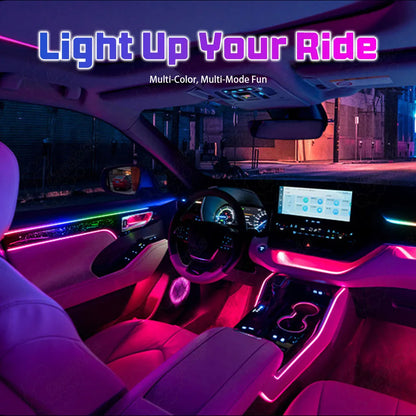 LED Atmosphere Light For Toyota Highlander 2022-2025 Dynamic Ambient Lighting 64 Colors