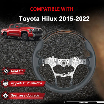 Toyota Hilux Peach Wood Grain Steering Wheel