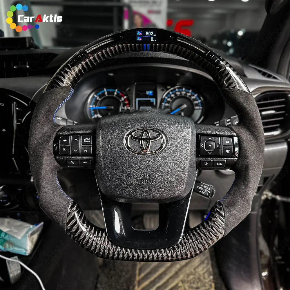 2015-2022 Toyota Hilux Custom Carbon Fiber Steering Wheel