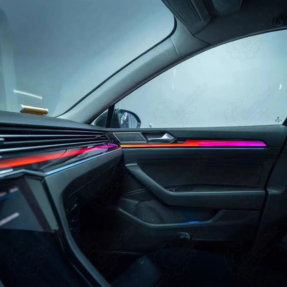 CarAkits Symphony Dynamic LED Ambient Lighting Kit for Volkswagen Passat 2017–2023 | 64-Color Interior Ambient Light Upgrade Trim