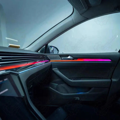 CarAkits Symphony Dynamic LED Ambient Lighting Kit for Volkswagen Passat 2017–2023 | 64-Color Interior Ambient Light Upgrade Trim