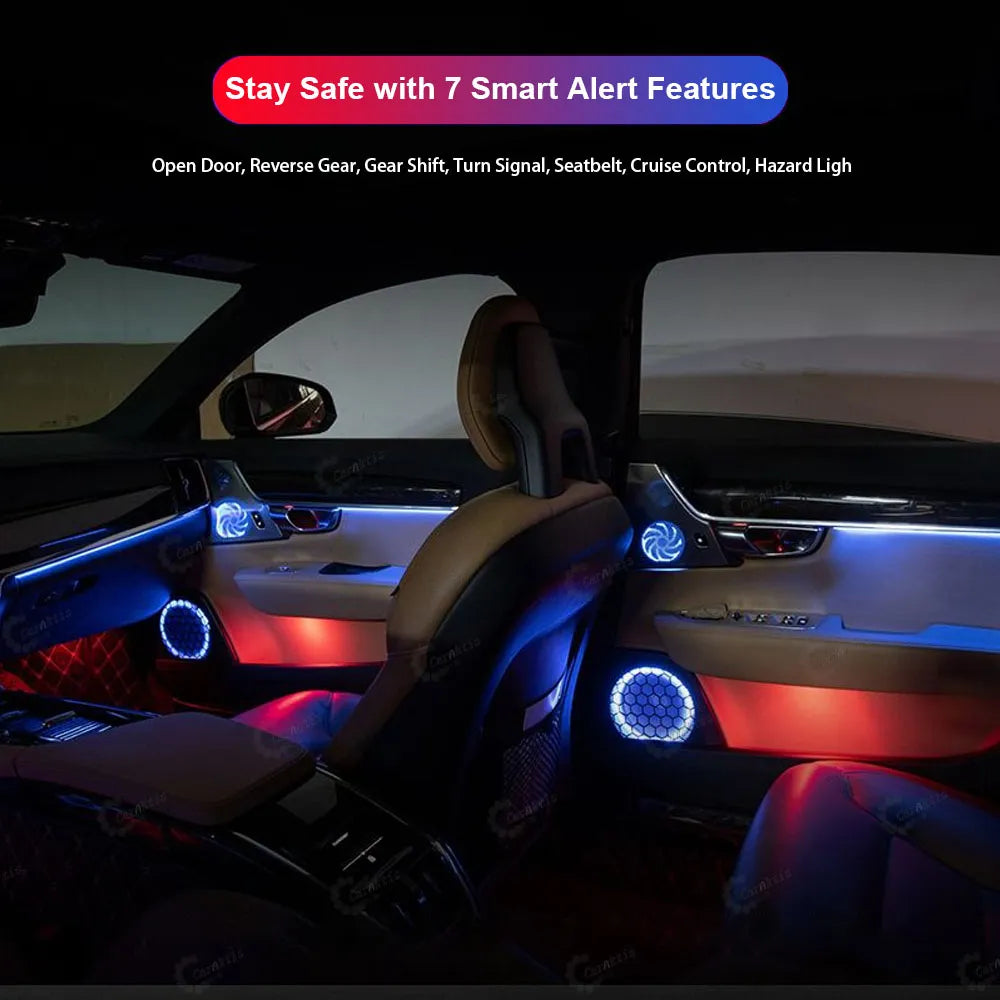 CarAkits Symphony LED Car Interior Ambient Light For Volvo S90 V90 2016-2024 Dynamic Trim kit