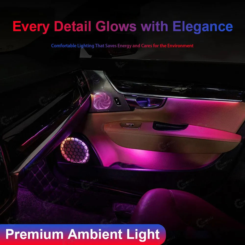 CarAkits Symphony LED Car Interior Ambient Light For Volvo S90 V90 2016-2024 Dynamic Trim kit