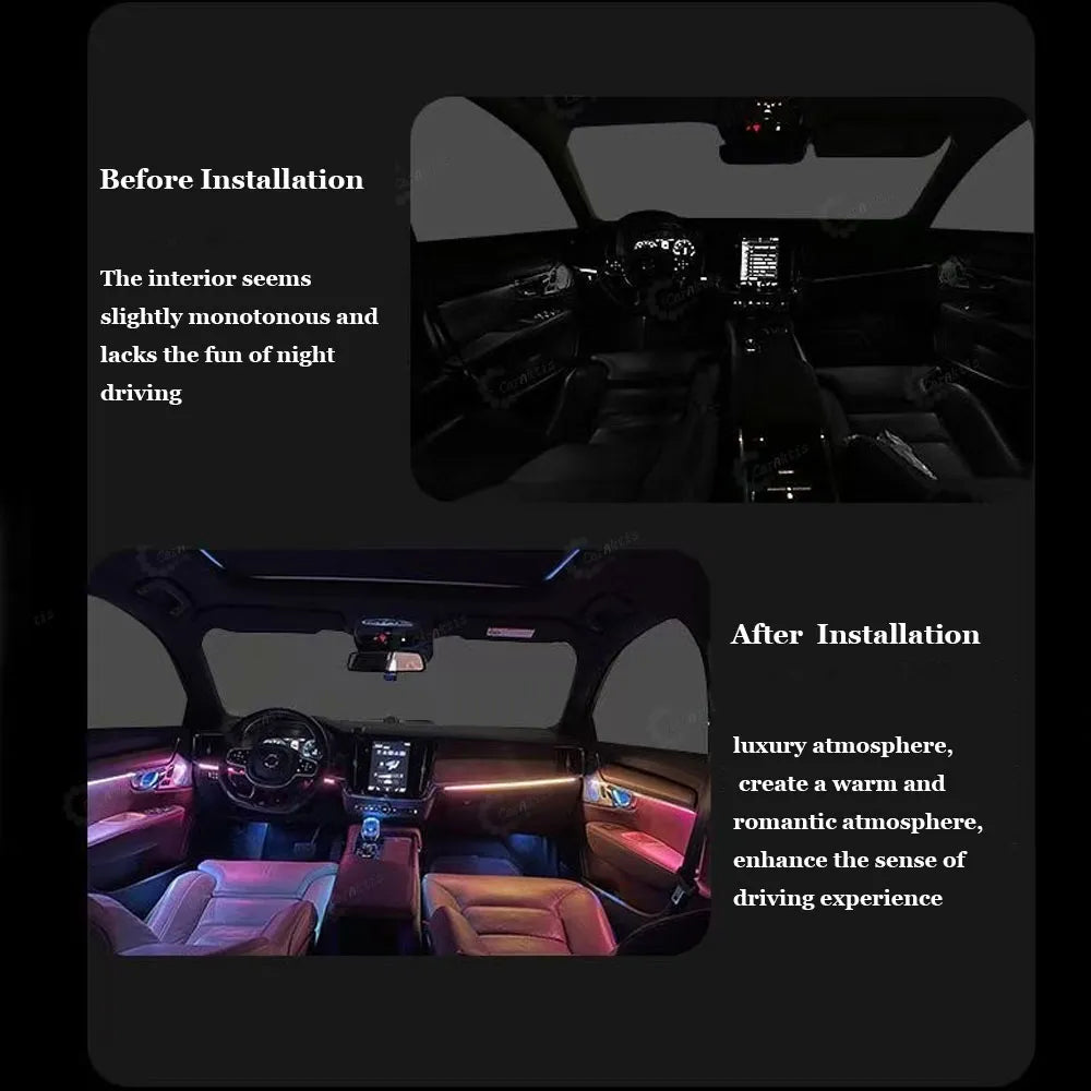 CarAkits Symphony LED Car Interior Ambient Light For Volvo S90 V90 2016-2024 Dynamic Trim kit