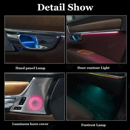CarAkits Symphony LED Car Interior Ambient Light For Volvo S90 V90 2016-2024 Dynamic Trim kit