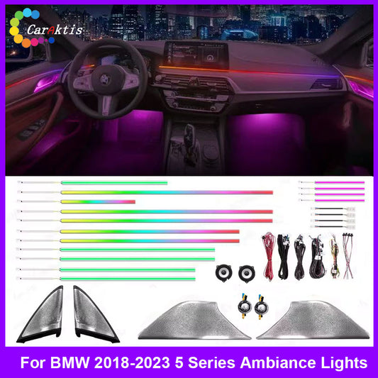 CarAktis Upgrade Symphony Ambient Lighting Kit For BMW 5 Series G30 G38 2018-2023 Interior LED Light Accessories Trim Panel