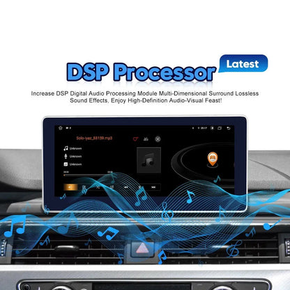 Built-in DSP digital audio processor for high-definition equalizer sound control on Acura RDX Android head unit
