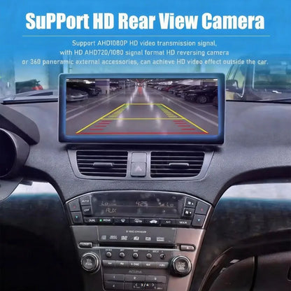 HD 1080P rear view reverse camera display screen with parking guidelines on Acura RDX 2013-2018 Android stereo