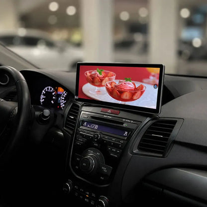High-definition video playback feature on 12.3-inch car radio touchscreen in Acura RDX interior.