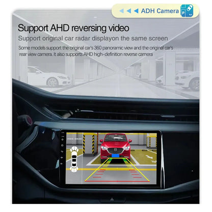 Support AHD high-definition reversing video and original car radar display on the same screen