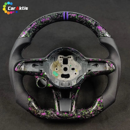 2017-2021 Alfa Romeo Stelvio Giulia Custom Carbon Fiber Steering Wheel