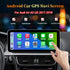 Android Car GPS Navigation Screen for Audi A4 A5 Q5 2017-2019 showing Apple CarPlay interface and specs