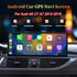 12.3 inch Android GPS navigation screen display for Audi A6 C7 A7 2012-2018 showing Apple CarPlay interface.